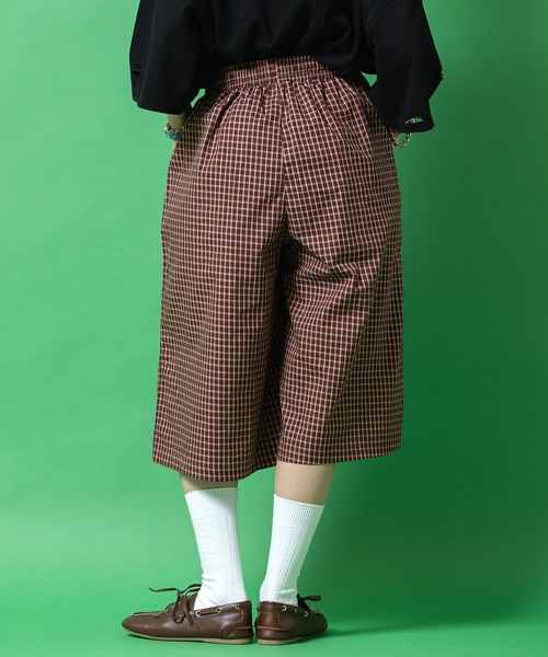 a.p.o.v.（エーピーオービー）の「a.p.o.v. マルチカラーチェック柄コットンバギーハーフパンツ（その他パンツ・メンズ・ネイビー/カーキ/ワイン・ONESIZE）」の4枚目の写真