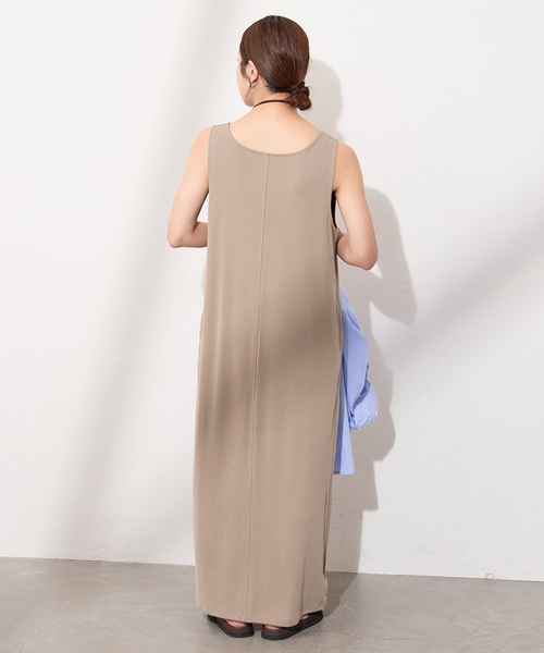 JOURNAL STANDARD（ジャーナルスタンダード）の「SANDWASH 2WAY Iライン ワンピース（ワンピース・レディース・ブラック系その他/ベージュ・FREE）」の10枚目の写真