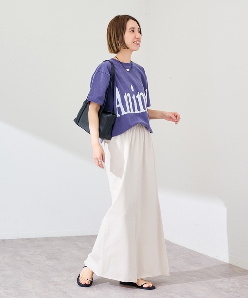 FRAMeWORK（フレームワーク）の「ウェットオゾン加工インレースカート（スカート・レディース・ライトグレー/スミクロ・36/38）」の12枚目の写真