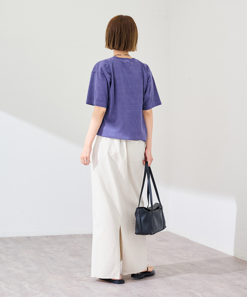 FRAMeWORK（フレームワーク）の「ウェットオゾン加工インレースカート（スカート・レディース・ライトグレー/スミクロ・36/38）」の13枚目の写真