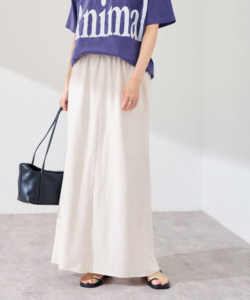 FRAMeWORK（フレームワーク）の「ウェットオゾン加工インレースカート（スカート・レディース・ライトグレー/スミクロ・36/38）」の14枚目の写真