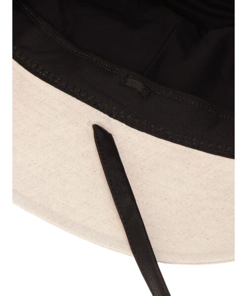 ELENDEEK(エレンディーク)の「レザーストリングハット(ハット・レディース・カーキ/ブラック/アイボリー・FREE)」の19枚目の写真