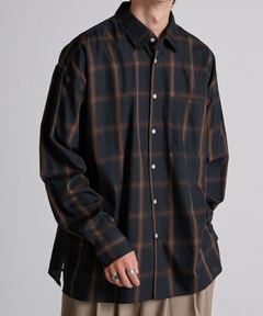 CLEL】Basic/Spray Rib Knit Shirt Cardigan / ベーシック/スプレー畦