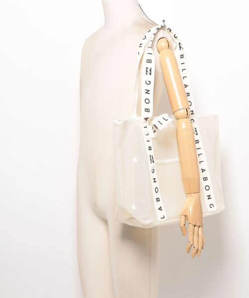 BILLABONG(ビラボン)の「【BILLABONG/ビラボン】26SSBEACH PVC SHOULDER B/クリアPVCビニールバッグ(トートバッグ・レディース・ブラック/ホワイト/グリーン・FREE)」の11枚目の写真