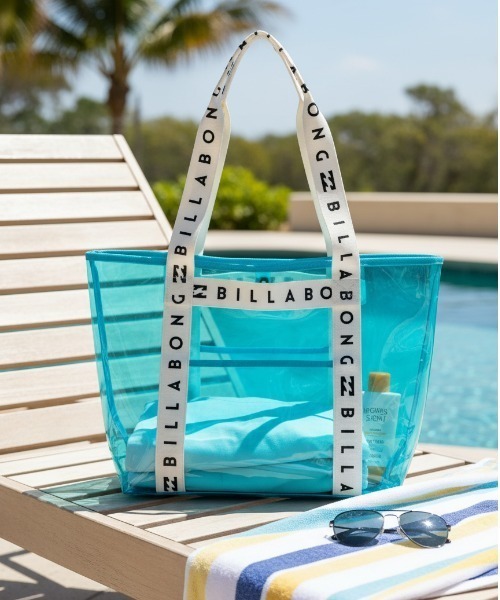 BILLABONG(ビラボン)の「【BILLABONG/ビラボン】26SSBEACH PVC SHOULDER B/クリアPVCビニールバッグ(トートバッグ・レディース・ブラック/ホワイト/グリーン・FREE)」の3枚目の写真
