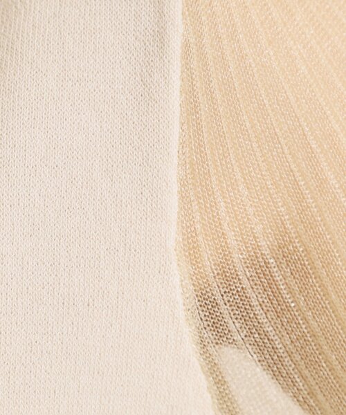 ITS'DEMO（イッツデモ）の「【手洗い可】袖シアーニット（ニット/セーター・レディース・ベビーピンク/ブラック/アイボリー/パープル・00）」の16枚目の写真