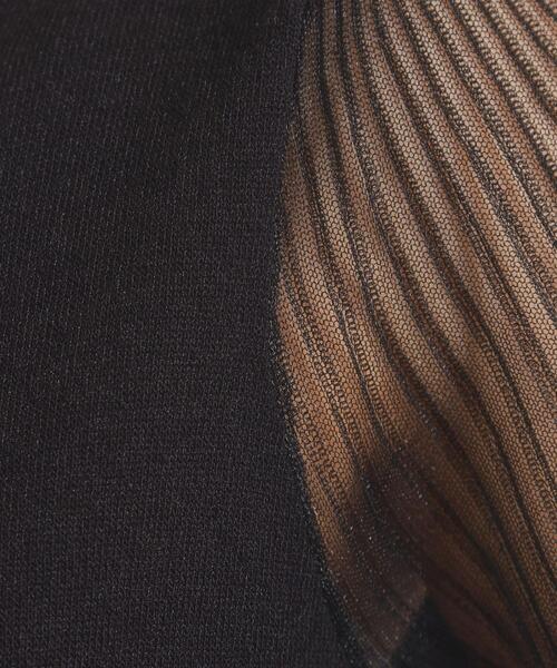 ITS'DEMO（イッツデモ）の「【手洗い可】袖シアーニット（ニット/セーター・レディース・ベビーピンク/ブラック/アイボリー/パープル・00）」の20枚目の写真