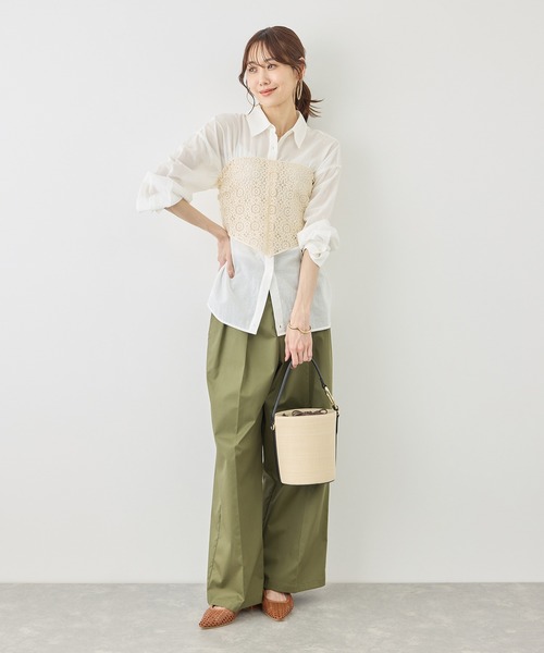 ROPE' PICNIC（ロペピクニック）の「ヴィンテージライクマルチレーススカーフ（バンダナ/スカーフ・レディース・キナリ/ホワイト系その他・FREE）」の5枚目の写真