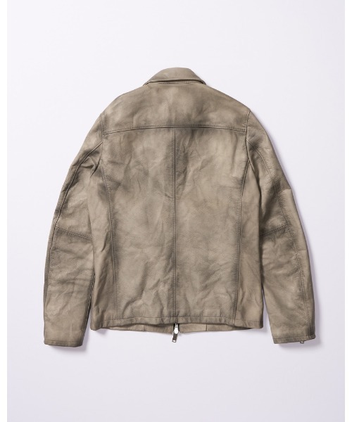 メンズファッション 「wjk」 レザーブルゾン SMALL ベージュ メンズ