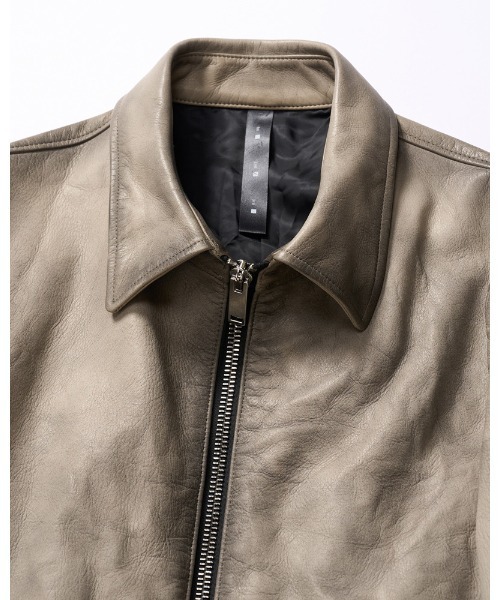 wjk(ダヴルジェイケイ)の「leather single riders(ライダースジャケット・メンズ・ブラック/ベージュ・SMALL/MEDIUM/LARGE/X-LARGE)」の21枚目の写真