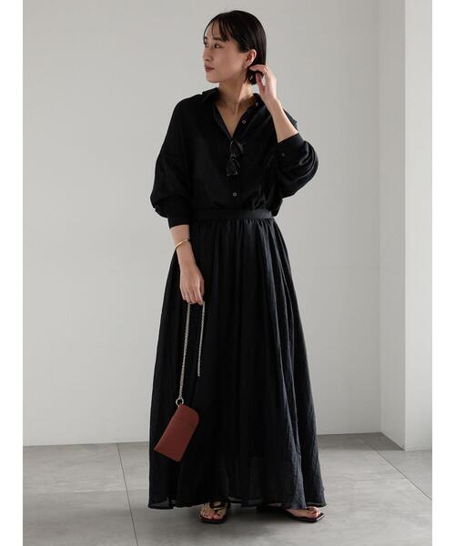 Te chichi（テチチ）の「シャンブレーボイルスカート（スカート・レディース・ラベンダー/オフホワイト/ブルー/ブラック・F）」の13枚目の写真