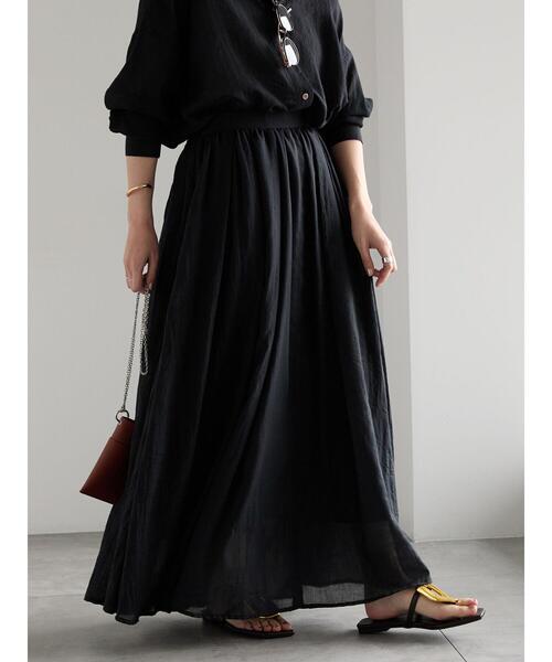 Te chichi（テチチ）の「シャンブレーボイルスカート（スカート・レディース・ラベンダー/オフホワイト/ブルー/ブラック・F）」の11枚目の写真