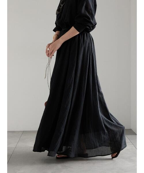 Te chichi（テチチ）の「シャンブレーボイルスカート（スカート・レディース・ラベンダー/オフホワイト/ブルー/ブラック・F）」の12枚目の写真