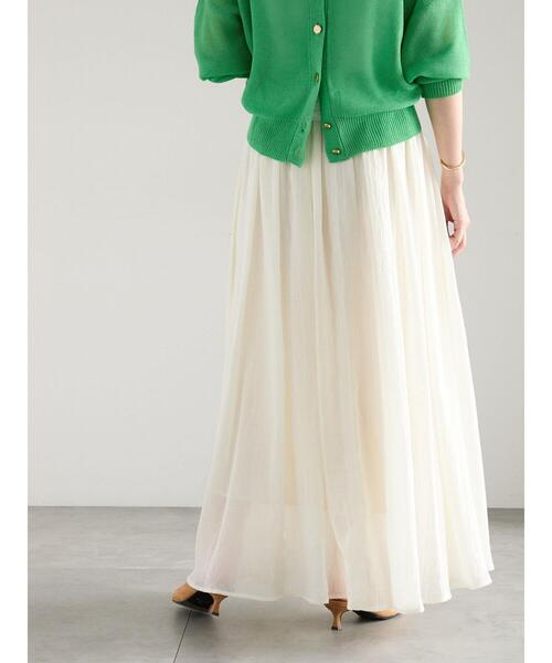 Te chichi（テチチ）の「シャンブレーボイルスカート（スカート・レディース・ラベンダー/オフホワイト/ブルー/ブラック・F）」の20枚目の写真