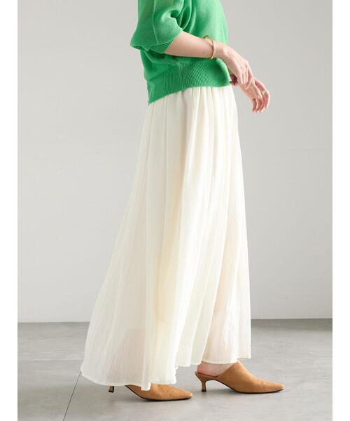 Te chichi（テチチ）の「シャンブレーボイルスカート（スカート・レディース・ラベンダー/オフホワイト/ブルー/ブラック・F）」の21枚目の写真