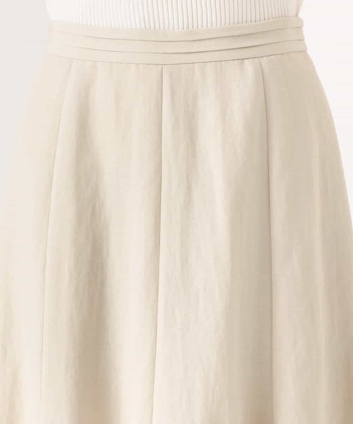 MK MICHEL KLEIN（エムケーミッシェルクラン）の「[UVカット/洗える]リネン混フレアースカート（スカート・レディース・ブラック/ベージュ/レッド・38）」の5枚目の写真