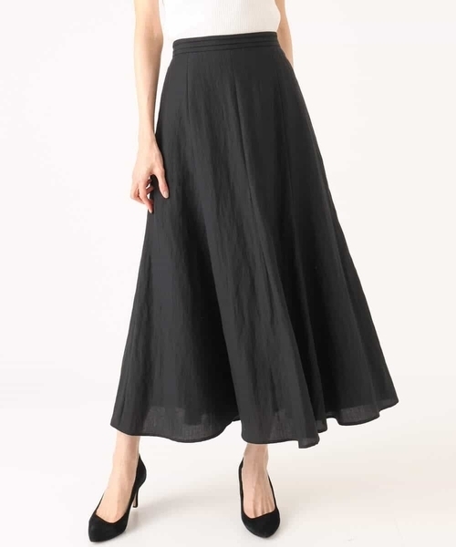 MK MICHEL KLEIN（エムケーミッシェルクラン）の「[UVカット/洗える]リネン混フレアースカート（スカート・レディース・ブラック/ベージュ/レッド・38）」の13枚目の写真