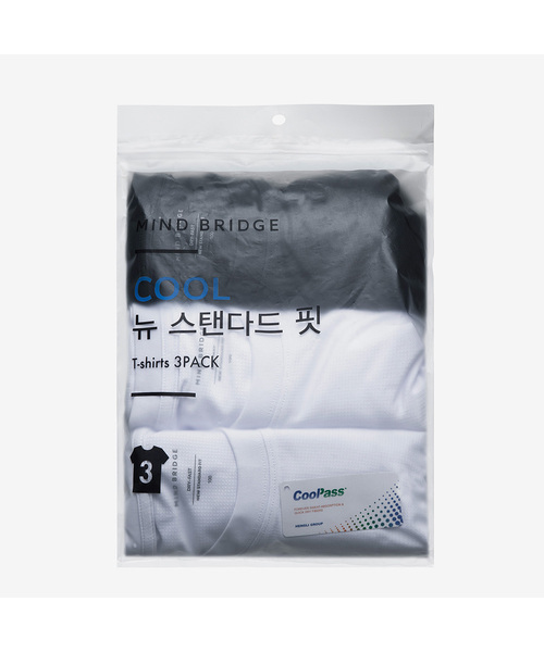 MINDBRIDGE（マインドブリッジ）の「[3パック][エアクール]エアホール半袖Tシャツ - 3カラー（Tシャツ/カットソー・メンズ・ホワイト/ブラック/ダークブラック/グレー・95/100/105/110/115）」の4枚目の写真