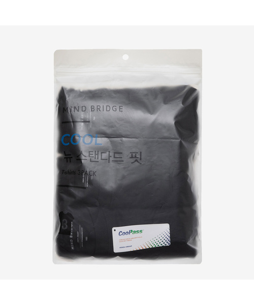 MINDBRIDGE（マインドブリッジ）の「[3パック][エアクール]エアホール半袖Tシャツ - 3カラー（Tシャツ/カットソー・メンズ・ホワイト/ブラック/ダークブラック/グレー・95/100/105/110/115）」の3枚目の写真