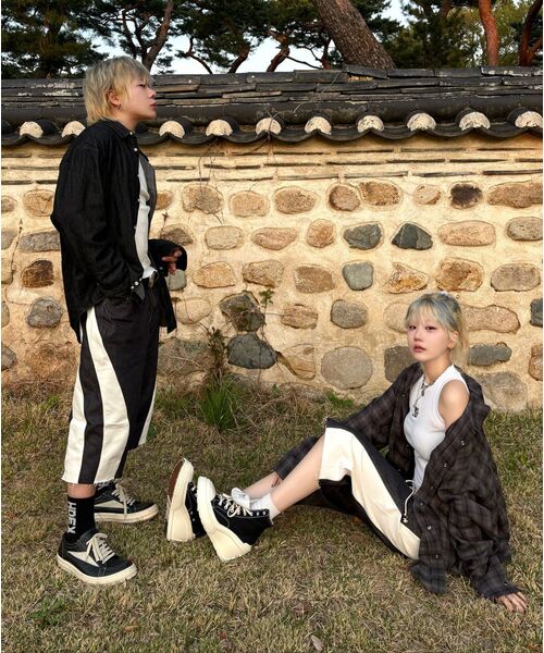 PEACEOFMIND(ピースオブマインド)の「ラインワイドデニムバミューダパンツ(インディゴ)(デニムパンツ・メンズ・その他・X-LARGE/MEDIUM/LARGE)」の2枚目の写真