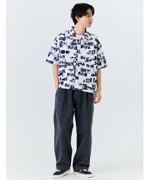 Philip Lumbang(フィリップランバン)の「Philip Lumbang × JIMMY’S/フィリップ・ランバン×ジミーズ コラボ 総柄 オープンカラー 半袖シャツ(シャツ/ブラウス・メンズ・ホワイト・M/L/XL)」の3枚目の写真