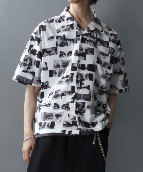 Philip Lumbang(フィリップランバン)の「Philip Lumbang × JIMMY’S/フィリップ・ランバン×ジミーズ コラボ 総柄 オープンカラー 半袖シャツ(シャツ/ブラウス・メンズ・ホワイト・M/L/XL)」の13枚目の写真