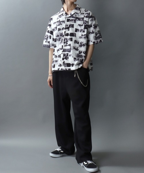 Philip Lumbang(フィリップランバン)の「Philip Lumbang × JIMMY’S/フィリップ・ランバン×ジミーズ コラボ 総柄 オープンカラー 半袖シャツ(シャツ/ブラウス・メンズ・ホワイト・M/L/XL)」の15枚目の写真