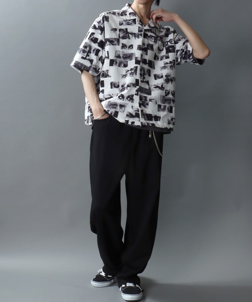 Philip Lumbang(フィリップランバン)の「Philip Lumbang × JIMMY’S/フィリップ・ランバン×ジミーズ コラボ 総柄 オープンカラー 半袖シャツ(シャツ/ブラウス・メンズ・ホワイト・M/L/XL)」の16枚目の写真