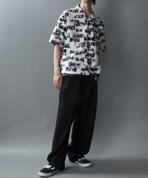 Philip Lumbang(フィリップランバン)の「Philip Lumbang × JIMMY’S/フィリップ・ランバン×ジミーズ コラボ 総柄 オープンカラー 半袖シャツ(シャツ/ブラウス・メンズ・ホワイト・M/L/XL)」の17枚目の写真