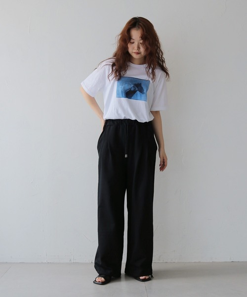 cheriella(シェリエラ)の「【cheriella】ドローストリング裏毛スウェットパンツ DRAWSTRING FRENCH TERRY SWEAT PANTS(スウェットパンツ・レディース・杢グレー/ブラック/オートミール・FREE)」の20枚目の写真