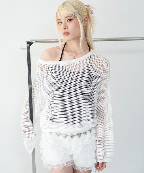 WEGO(ウィゴー)の「WEGO/ワンポイント刺繍ホルターネックカップインキャミ(キャミソール・レディース・ホワイト/ブラック・FREE)」の22枚目の写真