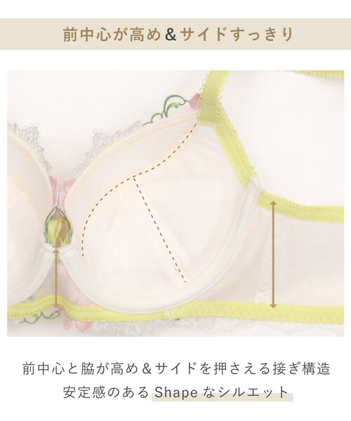 Risa Magli(リサマリ)の「マルレーン ブラジャー (D-F) <S Make Type>(ブラジャー・レディース・ベビーピンク/ブラウン系その他/ネイビー・F75/F70/F65/E75/E70/E65/D75/D70/D65)」の14枚目の写真