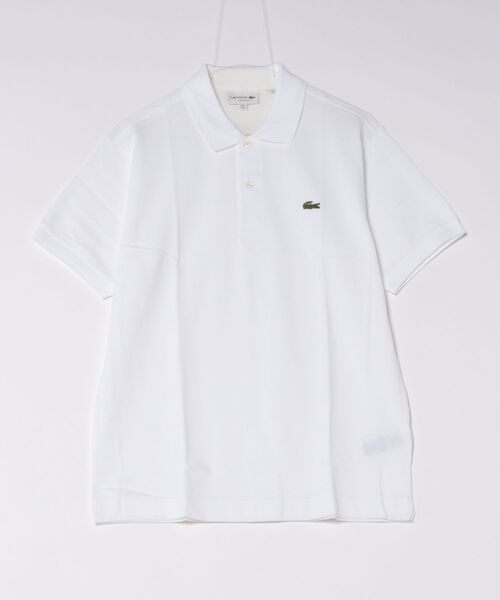 LACOSTE(ラコステ)の「【LACOSTE/ラコステ】半袖ポロシャツ ワンポイント L1212 ユニセックス(ポロシャツ・メンズ・ブラック/ホワイト・M/L/XL/S)」の1枚目の写真
