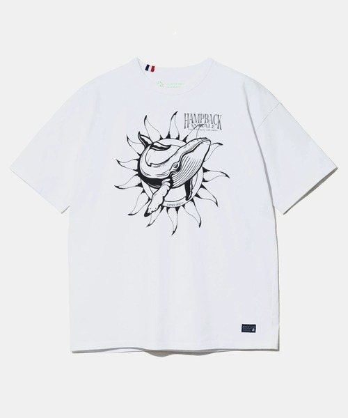 go slow caravan(ゴースローキャラバン)の「ESPACE VERT/エスパスヴェール 吸水速乾 クジラ S/S TEE(Tシャツ/カットソー・メンズ・ネイビー/ホワイト・X-LARGE/LARGE/MEDIUM)」の2枚目の写真