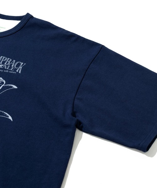 go slow caravan(ゴースローキャラバン)の「ESPACE VERT/エスパスヴェール 吸水速乾 クジラ S/S TEE(Tシャツ/カットソー・メンズ・ネイビー/ホワイト・X-LARGE/LARGE/MEDIUM)」の8枚目の写真