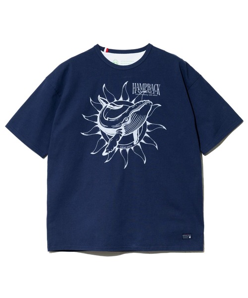 go slow caravan(ゴースローキャラバン)の「ESPACE VERT/エスパスヴェール 吸水速乾 クジラ S/S TEE(Tシャツ/カットソー・メンズ・ネイビー/ホワイト・X-LARGE/LARGE/MEDIUM)」の5枚目の写真