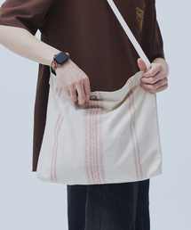 OGARP（オガープ）の「Grain Ethnic Shoulder Eco Bag Red（エコバッグ/サブバッグ）」