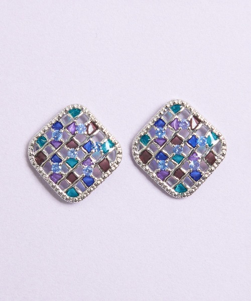 Zoule(ゾーラ)の「Zoule ゾーラ:MOROCCAN モロッカンシリーズ color bijou moroccan ピアス(ピアス(両耳用)・レディース・ゴールド/シルバー・FREE)」の2枚目の写真