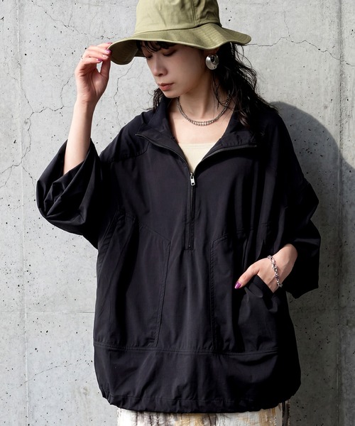 antiqua(アンティカ)の「UVカット ライトブルゾン(ブルゾン・レディース・ブラック・ONESIZE)」の5枚目の写真