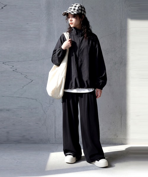 antiqua(アンティカ)の「UVカット ライトブルゾン(ブルゾン・レディース・ブラック・ONESIZE)」の6枚目の写真