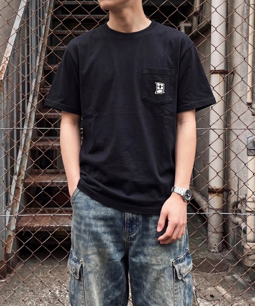 HUF(ハフ)の「【C-HUF4】【HUF/ハフ】MEGABLAST S/S POCKET TEE TS02509(Tシャツ/カットソー・メンズ・ブラック・MEDIUM)」の1枚目の写真