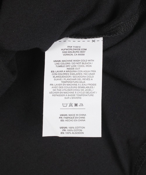 HUF(ハフ)の「【C-HUF4】【HUF/ハフ】MEGABLAST S/S POCKET TEE TS02509(Tシャツ/カットソー・メンズ・ブラック・MEDIUM)」の7枚目の写真