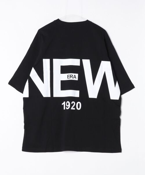 NEW ERA(ニューエラ)の「ニューエラ SS OS CT TEE ZOOM UP LOGO BLK 261(Tシャツ/カットソー・メンズ・ブラック・S/M/L/LL/3L)」の2枚目の写真