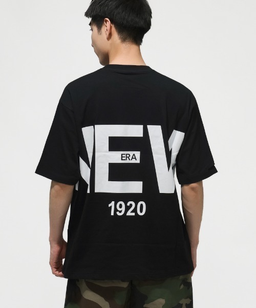 NEW ERA(ニューエラ)の「ニューエラ SS OS CT TEE ZOOM UP LOGO BLK 261(Tシャツ/カットソー・メンズ・ブラック・S/M/L/LL/3L)」の8枚目の写真