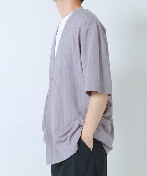 ITEMS URBANRESEARCH(アイテムズ アーバンリサーチ)の「『接触冷感』ランダムピッチ5sカーディガン+冷感Tシャツ セット(Tシャツ/カットソー・メンズ・ネイビー/ベージュ/グレー/ブラック・LARGE/MEDIUM)」の16枚目の写真