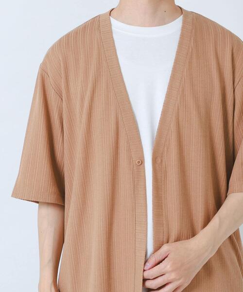 ITEMS URBANRESEARCH(アイテムズ アーバンリサーチ)の「『接触冷感』ランダムピッチ5sカーディガン+冷感Tシャツ セット(Tシャツ/カットソー・メンズ・ネイビー/ベージュ/グレー/ブラック・LARGE/MEDIUM)」の21枚目の写真