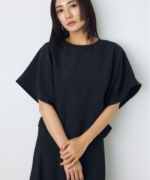 AZUL by moussy(アズールバイマウジー)の「ドロストスリーブデザインブラウス(シャツ/ブラウス・レディース・ライトカーキ/ライトブラウン/ブラック/ライトグレー・SMALL/MEDIUM)」の1枚目の写真