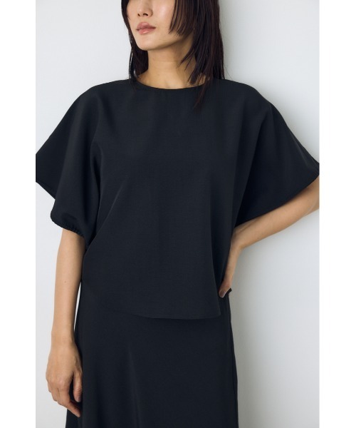 AZUL by moussy(アズールバイマウジー)の「ドロストスリーブデザインブラウス(シャツ/ブラウス・レディース・ライトカーキ/ライトブラウン/ブラック/ライトグレー・SMALL/MEDIUM)」の6枚目の写真