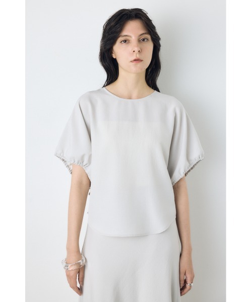 AZUL by moussy(アズールバイマウジー)の「ドロストスリーブデザインブラウス(シャツ/ブラウス・レディース・ライトカーキ/ライトブラウン/ブラック/ライトグレー・SMALL/MEDIUM)」の15枚目の写真