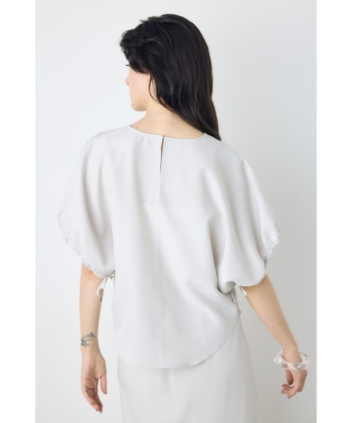 AZUL by moussy(アズールバイマウジー)の「ドロストスリーブデザインブラウス(シャツ/ブラウス・レディース・ライトカーキ/ライトブラウン/ブラック/ライトグレー・SMALL/MEDIUM)」の18枚目の写真